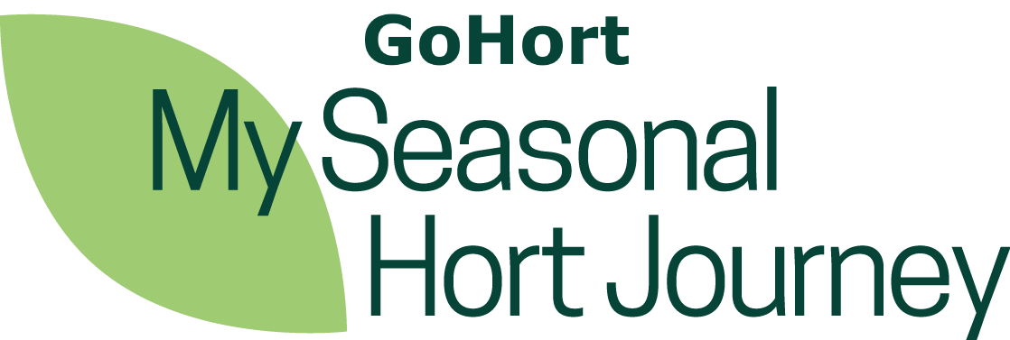 A graphic title that says your seasonal hort journey starts here