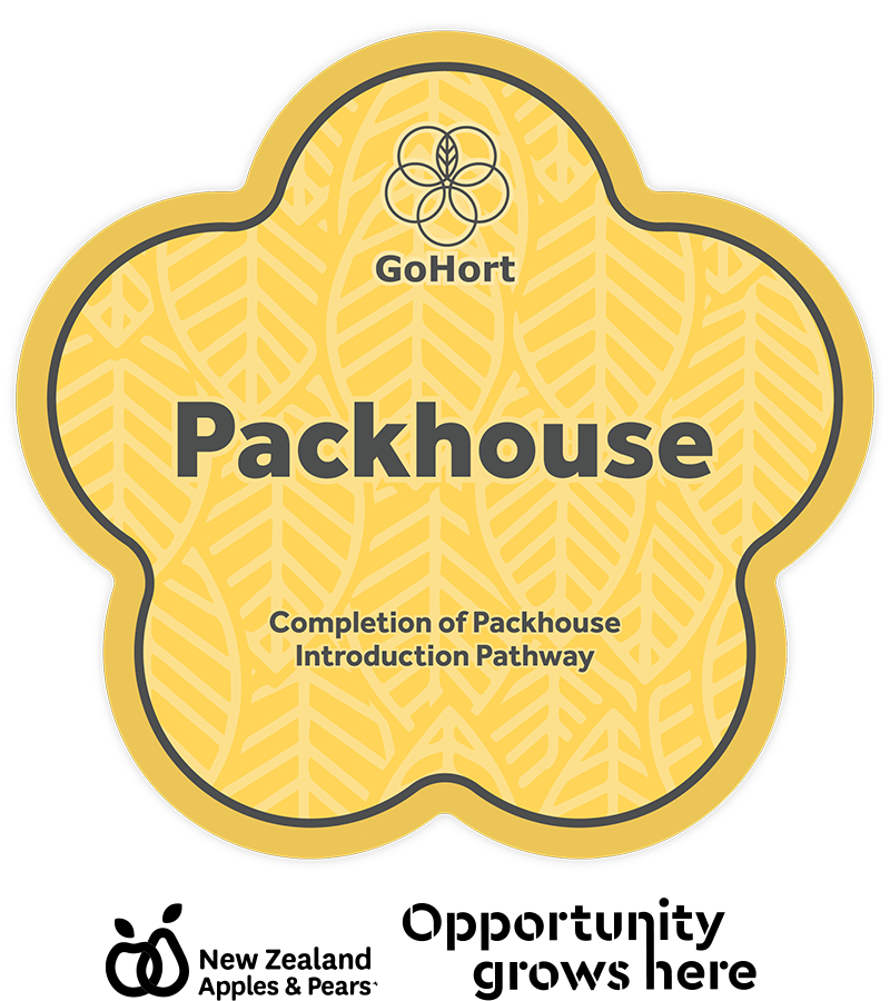 Packhouse learning pathway digital badge